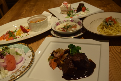 ３５００円でこんなに素敵なフルコース！「アルビコッカコース」