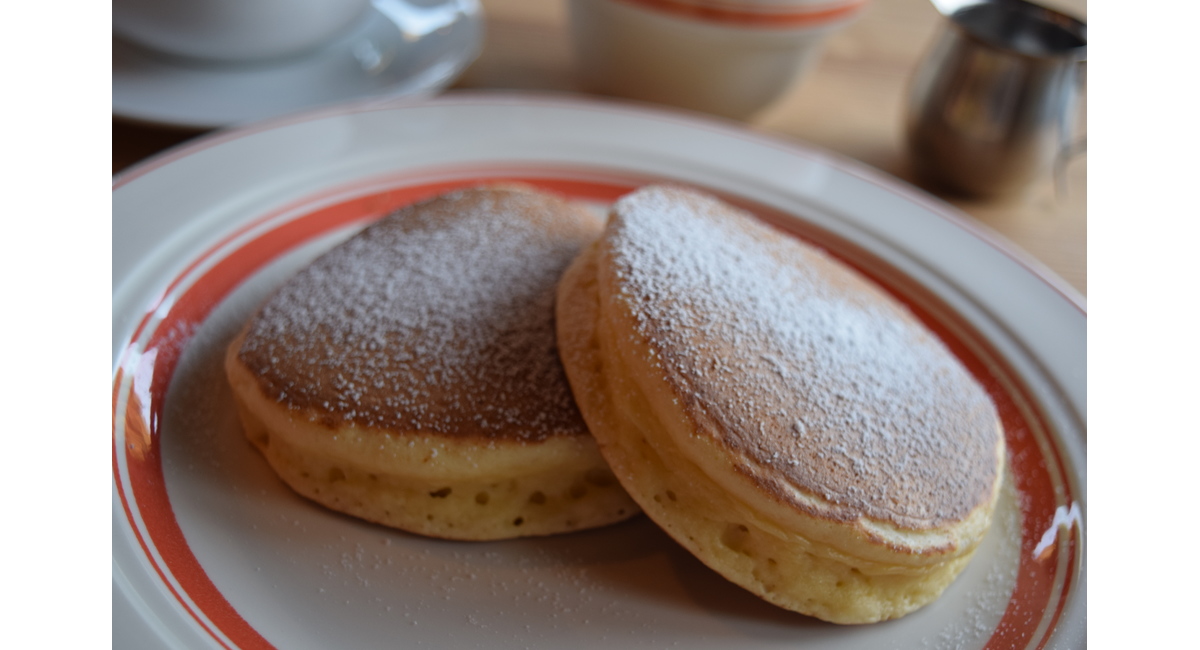 アーモンドミルクで作ったパンケーキ