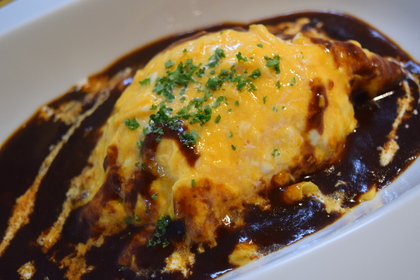 とろ～りチーズのオムバーグ