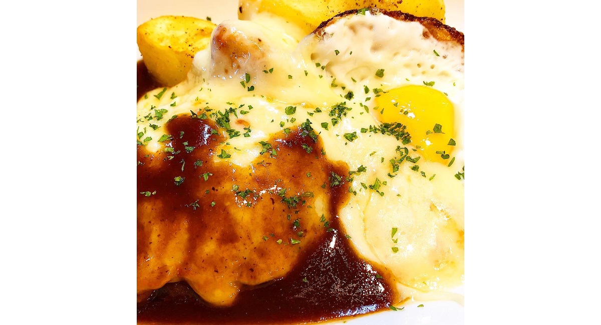 ラクレットチーズハンバーグ！