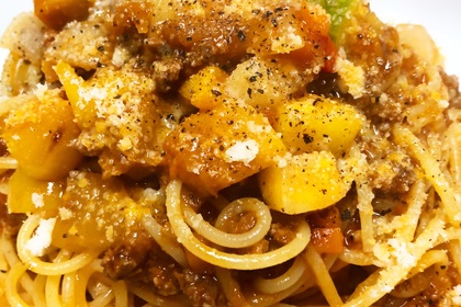 ランチパスタメニューの鎌倉野菜のボロネーゼ！