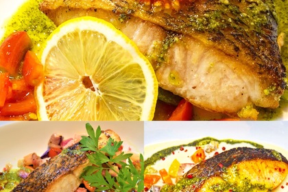 ランチの魚料理3種