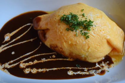 とろ～りチーズのオムバーグ