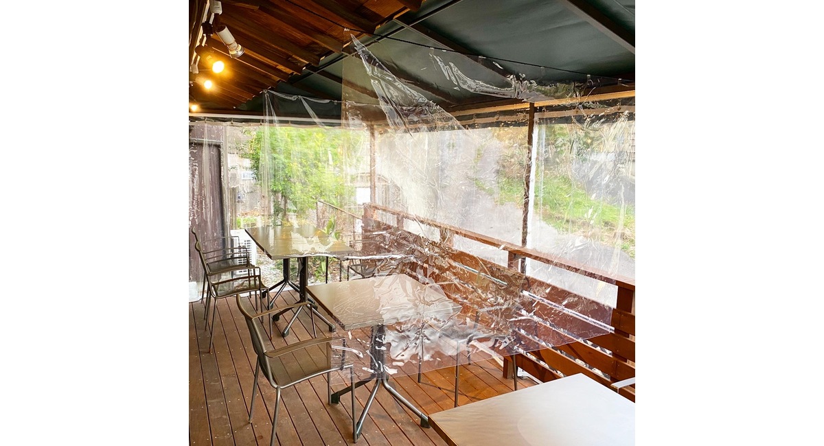 コロナ飛散防止対策中！