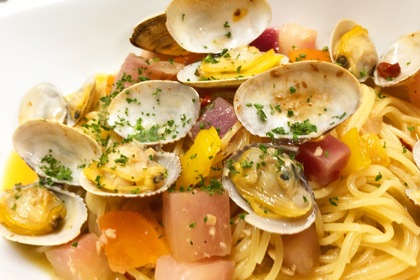 あさりと鎌倉野菜のペペロンチーノ