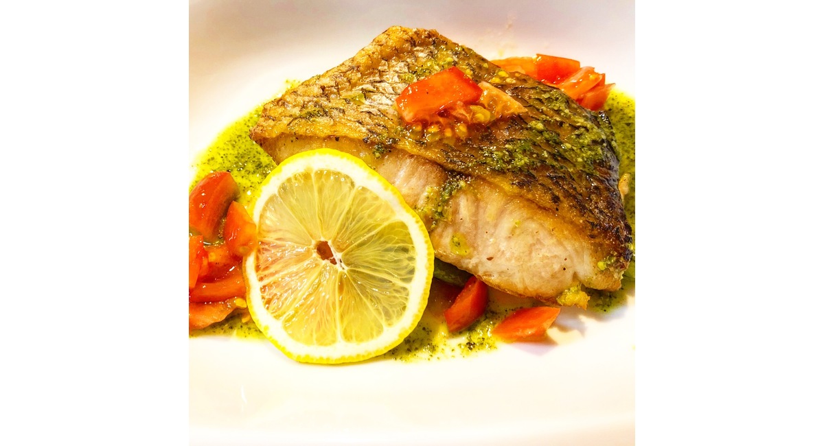 スズキのポワレ