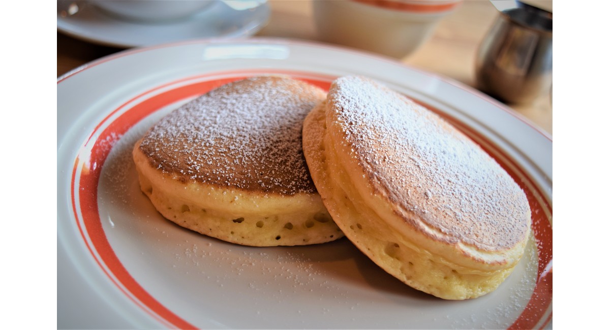 アーモンドミルクで作ったパンケーキ