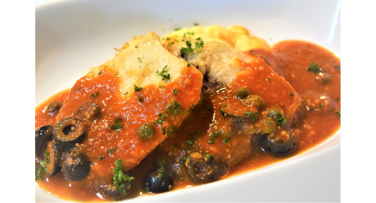 メカジキのムニエル～プッタネスカソース～