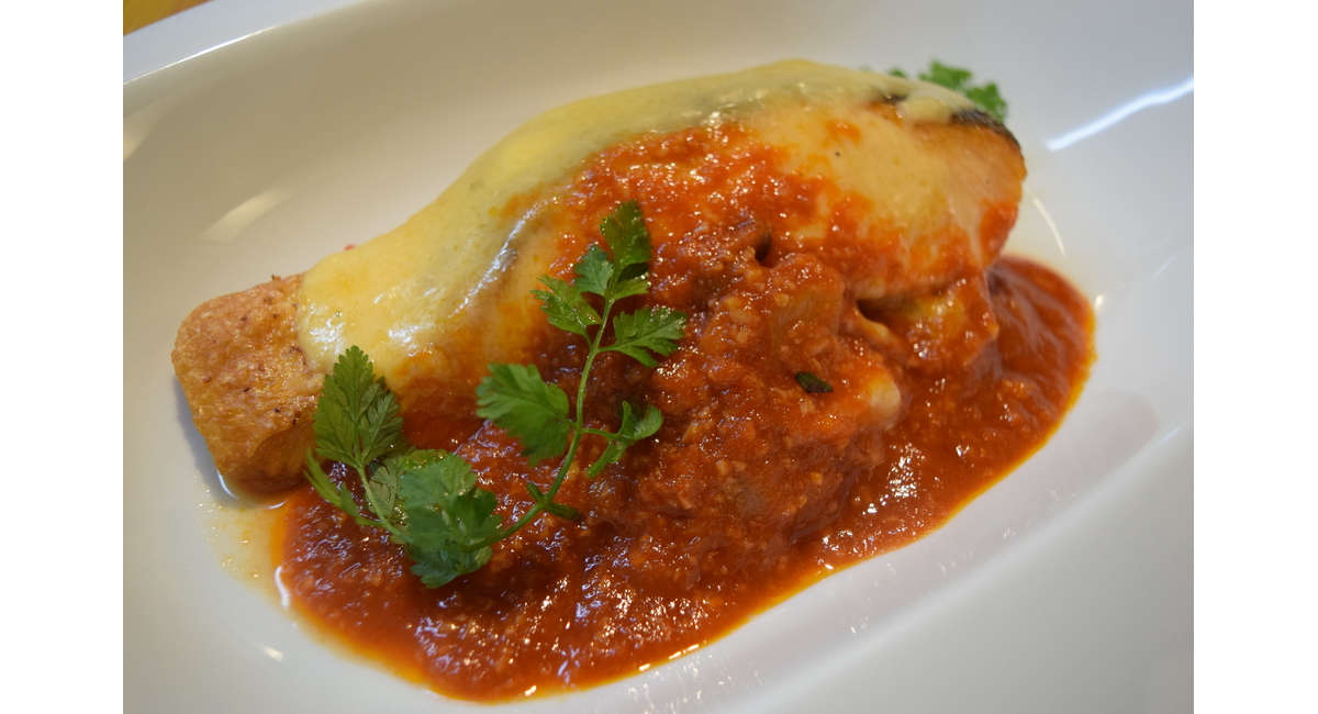 サーモンとチーズのオーブン焼き～ガーリックトマトソース～